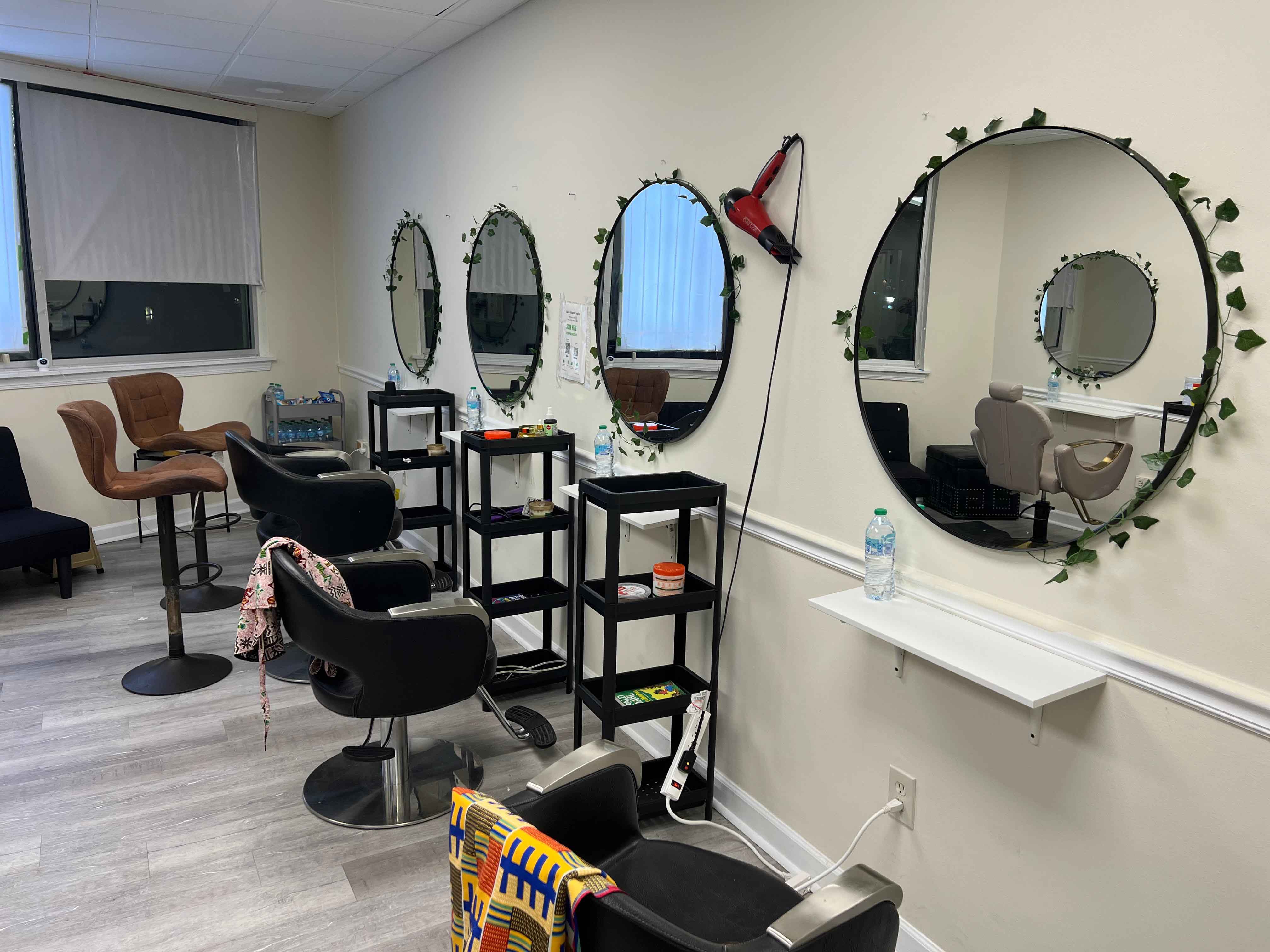 Sakira Braiding Salon Interior